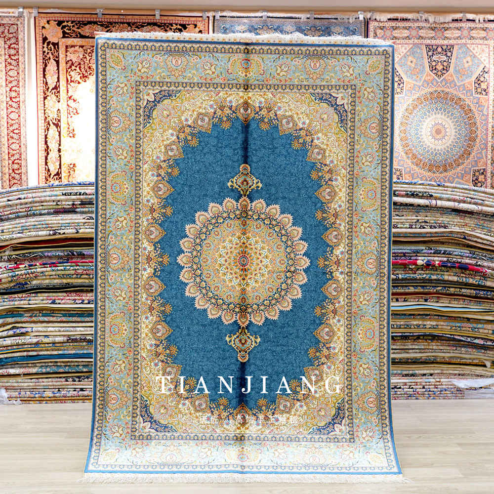 进口地毯/真丝蚕丝/极 致触感/欧式经典客厅茶几沙发卧室床边地毯--天匠地毯